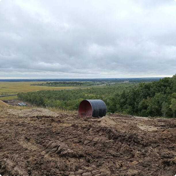 Строительство магистрального газопровода